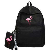 Load image into Gallery viewer, Backpacks Brand Women Simple Flamingo Printing Backpack For Teenage Girls Laptop School Bags Mochila 2019