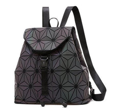 Load image into Gallery viewer, MAGICYZ Women Laser Luminous Backpack School Hologram Geometric Fold Student School Bags For Teenage Girls holographic sac a dos