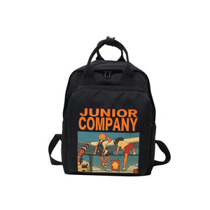 DCIMOR Women Backpack Retro Cartoon Printing Nylon waterproof shoulder bags School Backpacks For Teenage Girl A Ring Backpack